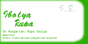 ibolya rupa business card